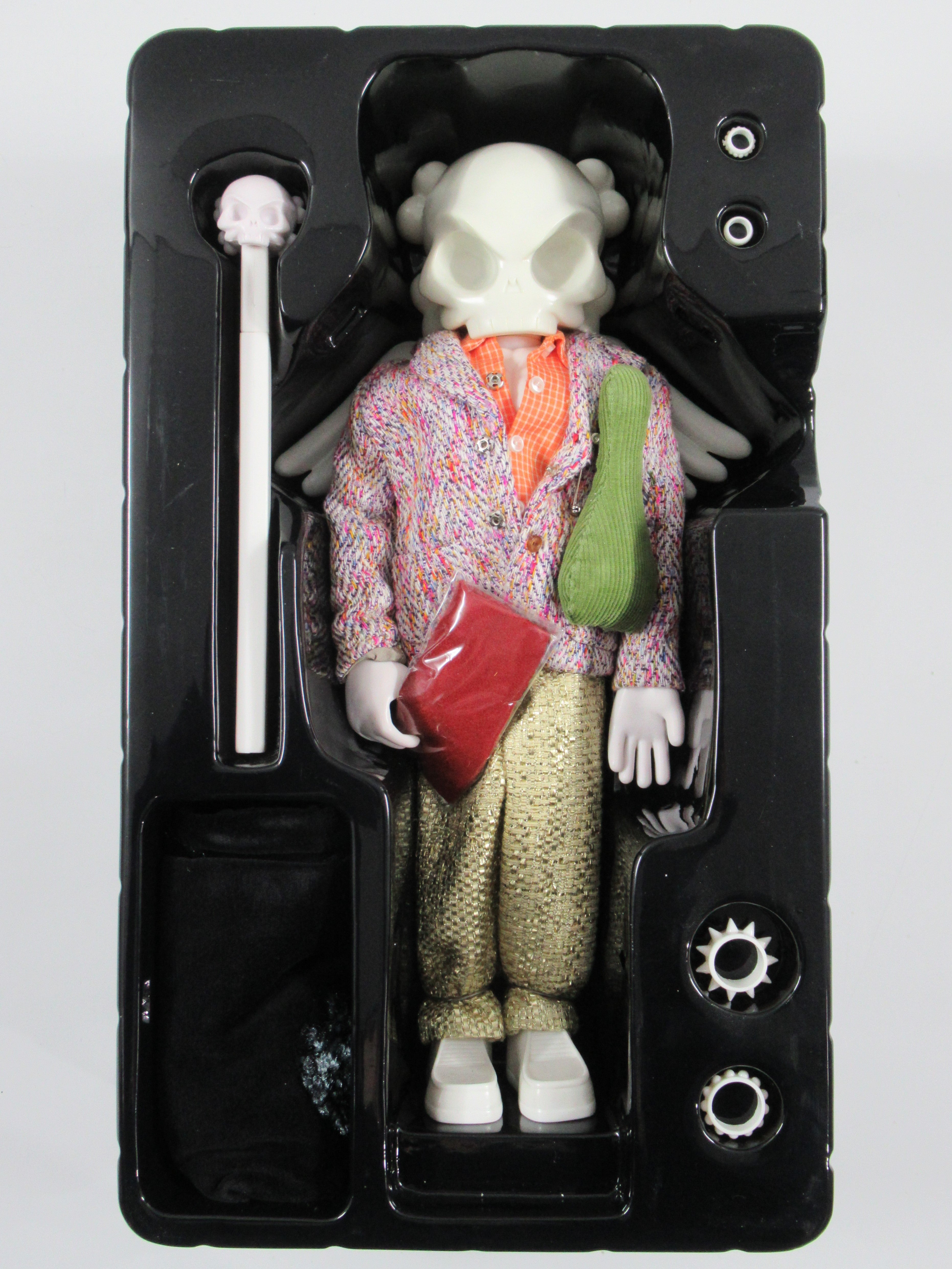 HUCK GEE x DUCKIE BROWN Skullhead Figure - Kidrobot (2005) Limited Edition Designer Art Toy